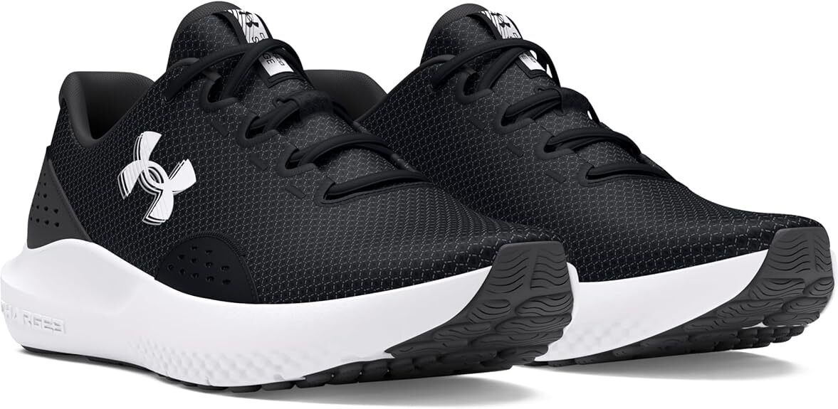 Under Armour men's Charged Surge 4 Sneaker 3027000 001 Black / Anthracite / White - AllSportsWearUSA